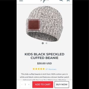 Love Your Melon Kids Cuffed Beanie NWOT
